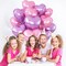 12-Pack 18in Pink & Purple Heart Foil Balloons – Party Decor for Baby Shower, Birthday & Wedding